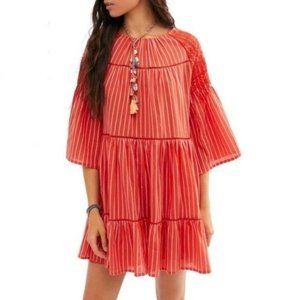 NWT Free People Lola Embroidered Minidress